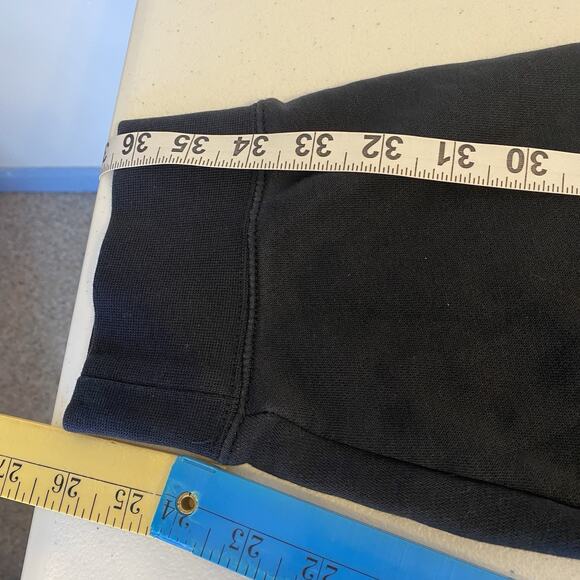 Nike Men L Sweatpants Jogger Black Athletic Active Outdoor Hiking Pants Y2K Logo - Picture 2 of 11